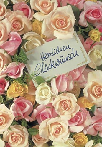 Maxi Carte Felicitations Fiancailles Mariage Anniversaire Roses Amazon Fr Fournitures De Bureau