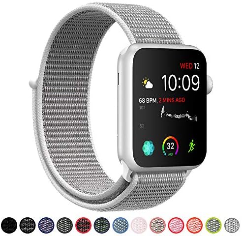 SYRE Compatible with Apple Watch Band Series 4/3/2/1 38mm 40mm 42mm 44mm, Lightweight Breathable Nylon Sport Band Replacement iWatch Series 4, Series 3, Series 2, Series 1