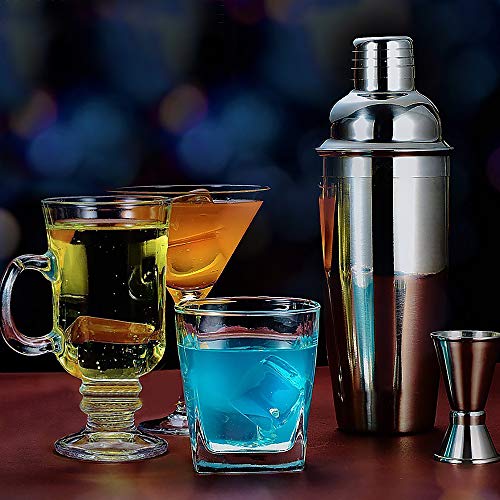 Vegena Cocktail-Shaker-Set, Profi-Bar-Shaker, Set aus Edelstahl, 750 ml, Shaker mit Filter – Bild 8