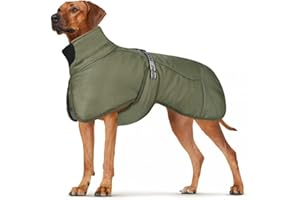 DoggieKit Dog Winter Coat, Waterproof Warm Jacket with Harness Built in, Reflective Cold Weather Doggie Vest, Windproof Turtl