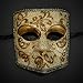 BeyondMasquerade Roman Venetian Masquerade Mask Men - Vintage Gold
