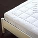 LEISURE TOWN Mattress Pad Queen Size Soft Cotton Mattress Cover,Quilted Fitted Mattress Topper with Deep Pocket fits 8-21 inch Mattress,Breathable Fluffy Pillow Top,Cooling Mattress Protector,White