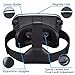 SIDARDOE 3D VR Goggles, Virtual Reality Headset for iPhone 6 6s Plus Samsung HTC Sony and Other Android Smartphones Black