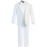 OLIVIA KOO Boy's Classic Tuxedo Suit with No Tail