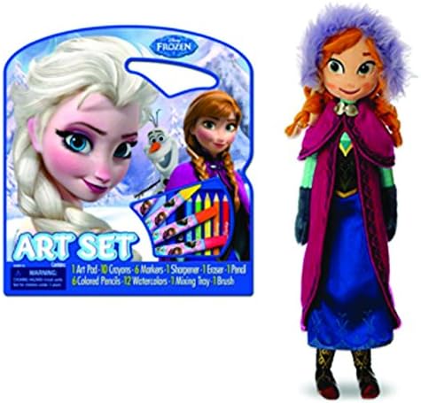40 Piece Art Set with Plush Anna Doll (Frozen 2)