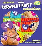 Peaceable Kingdom / Hamster Scratch & Sniff Grape Scented Valentine Cards