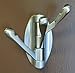 Moldiy Swivel Towel Hook Heavy Duty Folding Coat Hook Three Clothes Hanger for Bathroom Kitchen Garage Wall Mount,Brushed Nickel