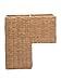 KOUBOO Wicker Step Basket, Natural, Rectangular, 15 x 9.5 x 15.75 in