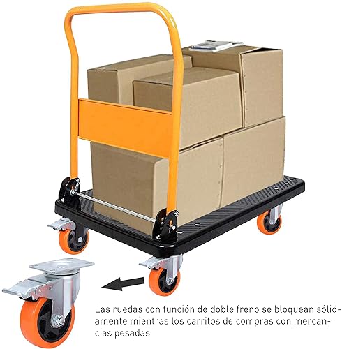 RONLADO Ruedas para Muebles Pesados,Ruedas Giratorias de Alta Resistencia con Frenos y 16 Tornillos,Juego de 4 Ruedas Giratorias de 4" (100mm) y 360°para Muebles Con Freno,Carga Máx 400kg