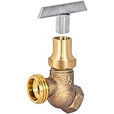 EZ-FLO 20213 Female Loose Key Hose Bibb, 3/4 inch FIP x 1/2 inch MHT, Brass