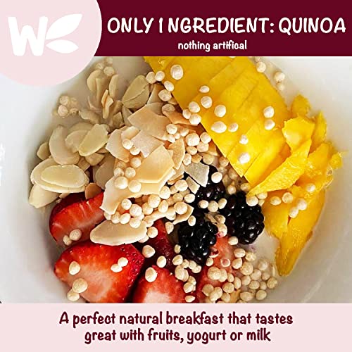 Puffed Quinoa Cereal + Nothing Vegan Gluten Free NonGMO [9 oz