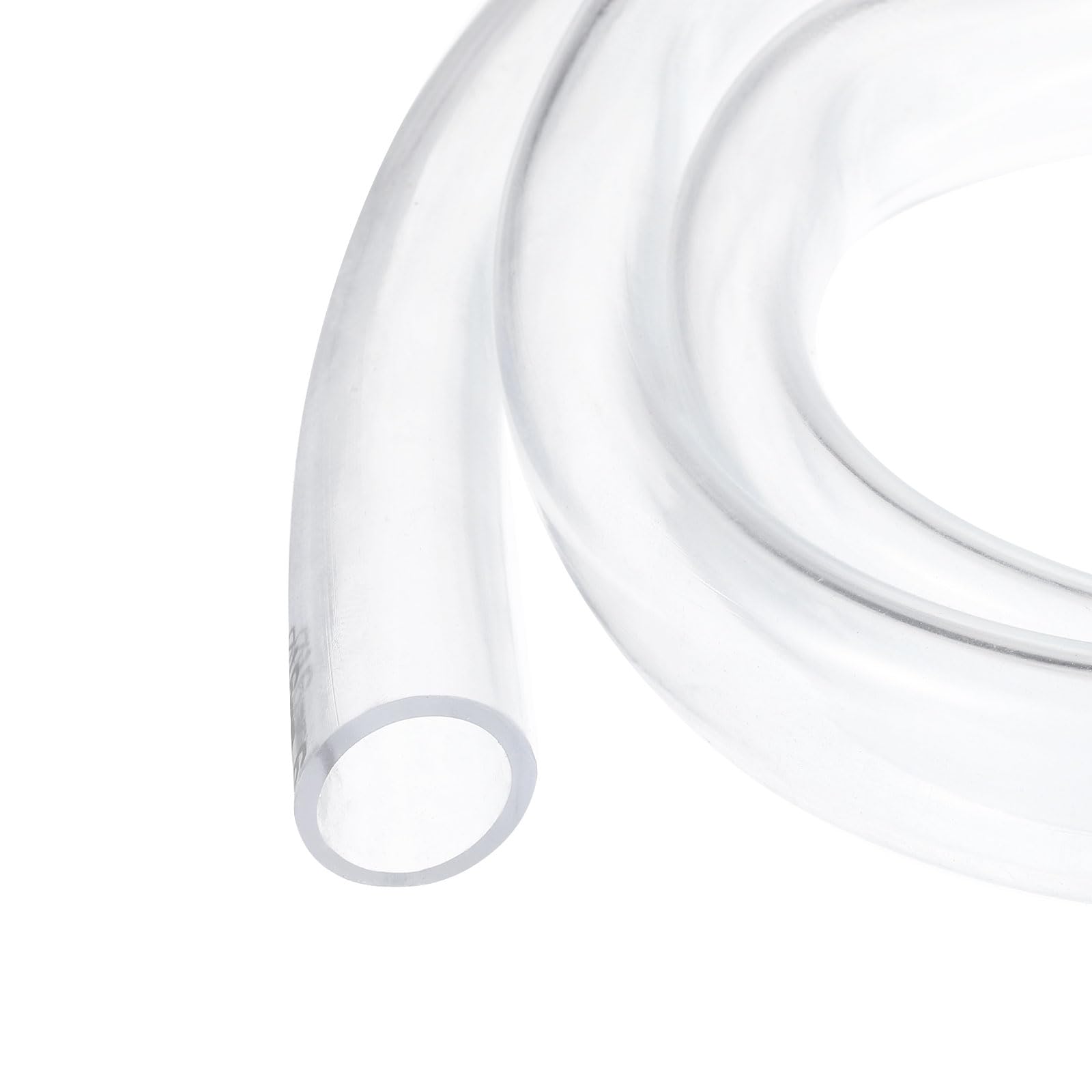 Rebower 10ft 15.9x20.6mm Clear Plastic PVC Tube Lightweight Vinyl Tubing, [for Hydraulics, Pneumatics, Garden, Water Hose, Fish Tank] - 5/8" x 0.8"