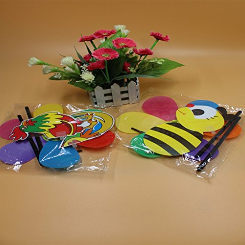 Jili Online 3D Large HoneyBee Shaped Windmill Wind Wheel Whirligig Garden Lawn Yard Decoration