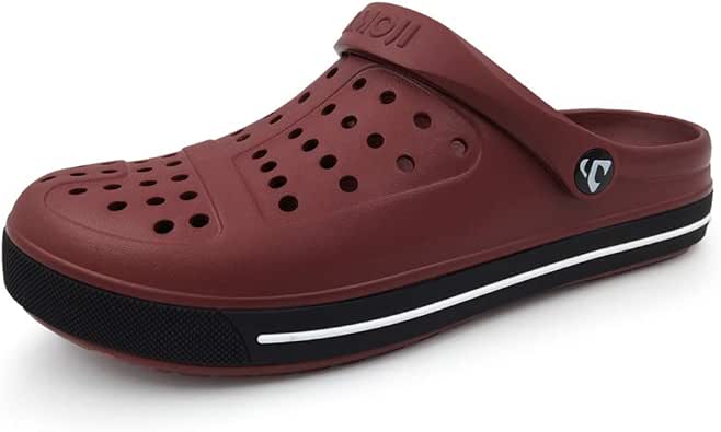 Amoji Unisex Garden Clogs Slip On Shoes