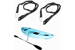 Jindizi Kayak Paddle Leash, 2PCS Kayak Rod Leash, Kayak Paddle Lanyard Stretchable Coiled Lanyard Leash Kayak Fishing Accesso