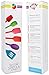 LUCENTEE Silicone Spatula Baking Set - 6 Piece Cooking Utensils - Spatulas, Spoons & Turner - Heat Resistant - Non Stick & BPA Free (Multicolor)