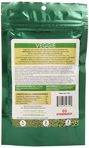 Northfin Food Veggie Formula 2mm Pellet 100 Gram Package
