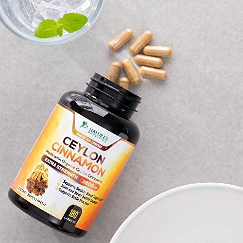 image for Nature's Nutrition True Organic Ceylon Cinnamon Highest Potency Standa