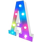 ENSHUI Colorful Light Up Letters Marquee Letter