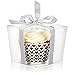 25 Clear Boxes for Cupcake or Mini Gift | Display with Single Individual Plastic Box for Large Cupcakes | Wedding Favor in Bulk