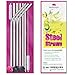 Malinad Stainless Steel Reusable Straws - Set of 8 Extra-Long Metal Straws for 20 Oz to 30 Oz Ramblers Tumblers Cups and Mugs with 2 Cleaning Brushes (2 Bonus Smoothie Straws)