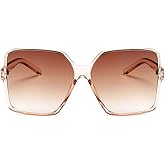 Dollger Oversized Square Sunglasses for Women Big Large Wide Fashion Shades for Men UV Protection Unisex