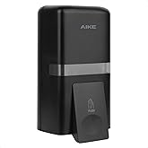 AIKE Wall Mount Liquid Soap Dispenser, 27oz Large Capacity with Extended Pump for Commercial Bathrooms,AK1008(Black)