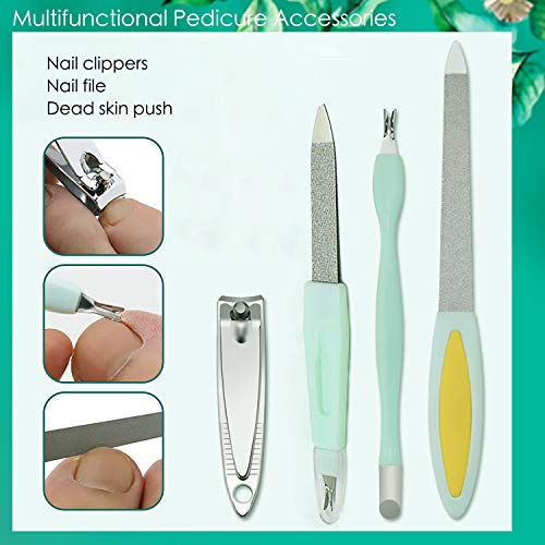 Professional Pedicure Kit, Foot File Callus Remover -soulkoo Foot Scrubber Callus Removers for Feet Foot Scraper Foot Rasp Grater Professional Callus File for Wet and Dry Feet
