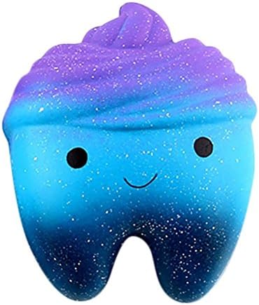 Neband Squishy Teeth Cake, Scented Slow Rising Galaxy Soft Toys Collections Gifts for Kids Adults