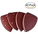 NUOLUX Grit 14cm Mouse Sander Pads Sanding Sheets Discs Mixed 40 80 120 240 (40pcs)