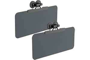 2-Pack Magnetic Sun Visor for UTV & Golf Cart, Polarized Anti-Glare Adjustable Sunshade, Tool-Free Fit for Polaris Ranger/Def