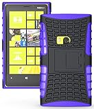 For NOKIA Lumia 920 Case, Generic Heavy Duty Armor Case Cover with Built-in Kickstand for Nokia Lumia 920 (At&t, T-mobile, Sprint, Verizon) -Purple