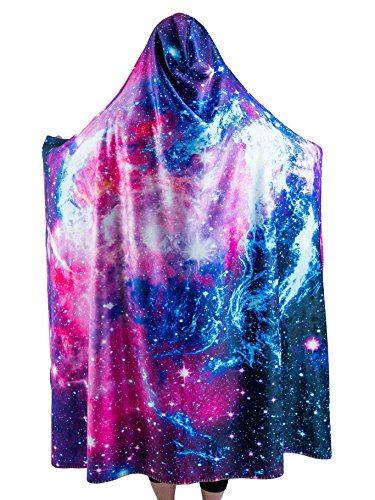 Galaxy 2.0 Premium Sherpa Lined Hooded Blanket - Electro Threads