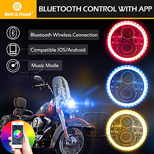 image for LI LEAD DOT H4 7'' Multi-color Halo Headlight & RGB Halo Passing Light