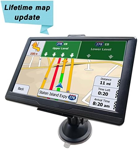 GPS Navigation for Car 7 Inch 8GB 256MB Touch Screen Car GPS Navigation System with Lifetime USA/EU Maps Updates, Spoken Turn-by-Turn Directions