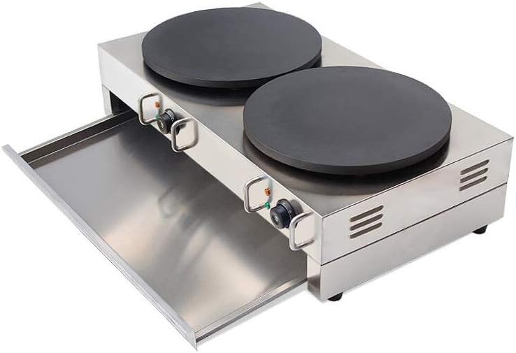 TECHTONGDA 220V Electric Double Crepe Maker Machine Non