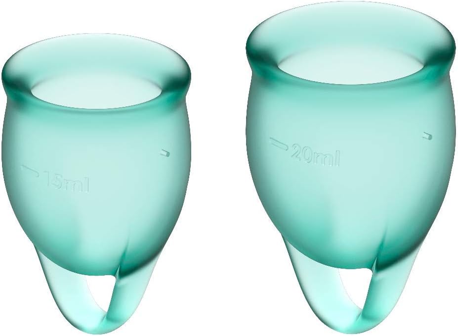 Satisfyer Feel Confident Menstrual Cups, Mint