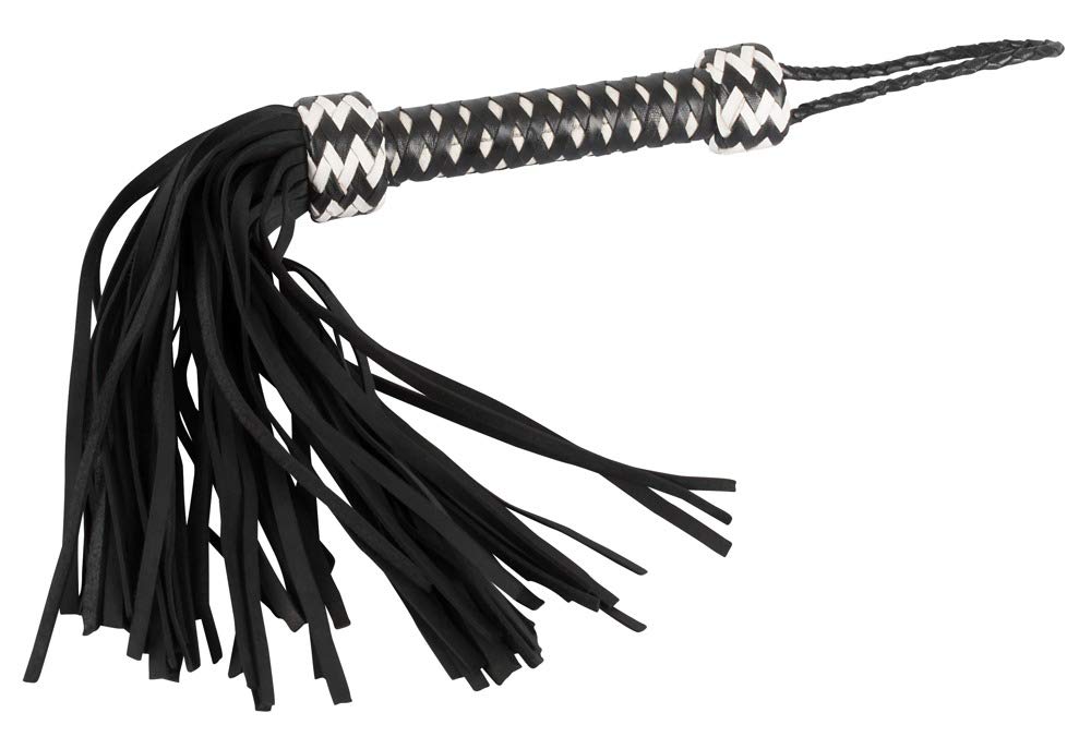 ZADO Leather Flogger Black/White