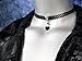 Twilight's Fancy Swarovski Crystal Heart Pendant Choker (Jet Black, Large)