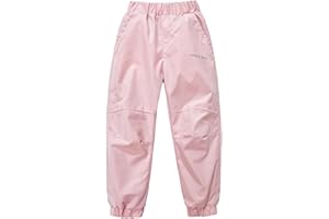 AIMISYOU Boys Ski Snow Trousers Fleece Lined Winter Outdoor Cargo Pants Waterproof Hiking