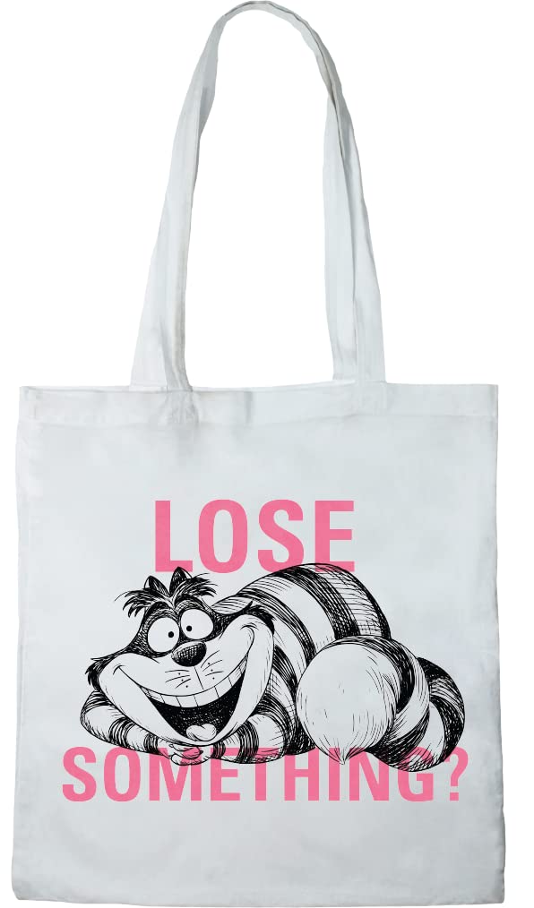 Disney BWDALWOBB003 Cheeshire Cat Tote Bag 38 x 40 cm White