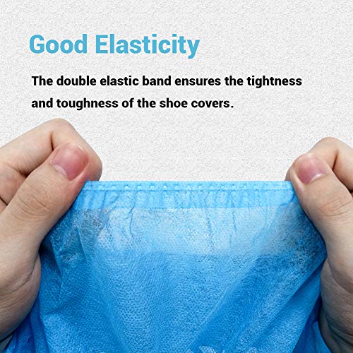 LyncMed Disposable Boot & Shoe Covers Water-Resistant Anti Slip Protective Foot Booties Fits All Size Up to XL (Pack of 200) - Thumbnail 3