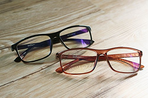 HornetTek BRN104 Computer & Gaming Glasses with Blue Light Protection & UV Filter Eyewear Light Weight Frame with Crystal Lens - Thumbnail 5