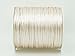 Ivory White 1mm Bugtail Satin Cord Shamballa Macrame Beading Nylon Kumihimo String (210ft Spool)