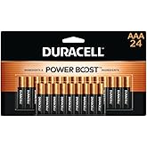 Duracell Coppertop AAA Batteries with Power Boost Ingredients, 24 Count Pack Triple A Battery with Long-Lasting Power, Alkali