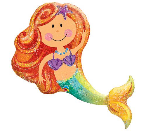 Merry Mermaid 38 Giant Foil Balloon by Qualatex Merry Mermaid 38 Giant Foil Balloon by Qualatex