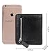 AINIMOER Small Leather Wallet for Women, Ladies Credit Card Holder RFID Blocking Women's Mini Bifold Pocket Purse, Black