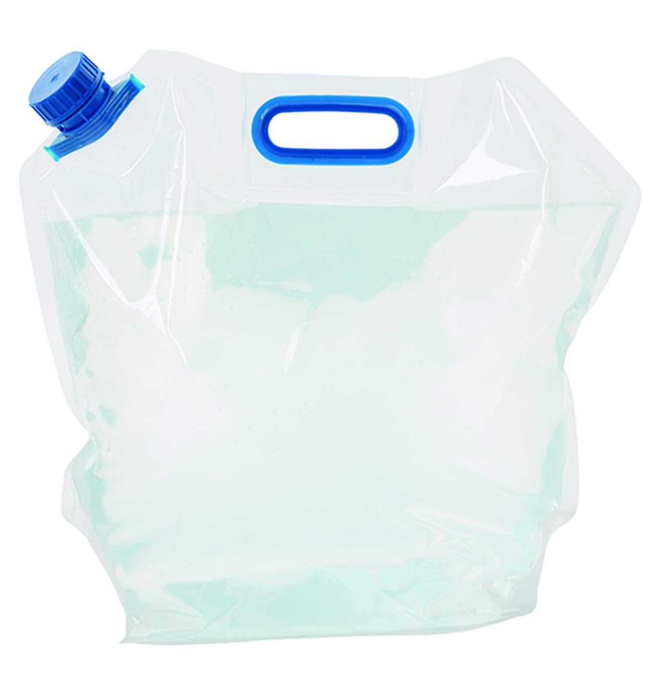 カクセー(Kakusee) 水タンク 折りたたみ 10L 自立型 非常事隊 キャンプ アウトドア クリア 約縦38×横40×厚さ4.5cm 取っ手付 丈夫な三層構造 ウォータータンク HJT-05商品画像
