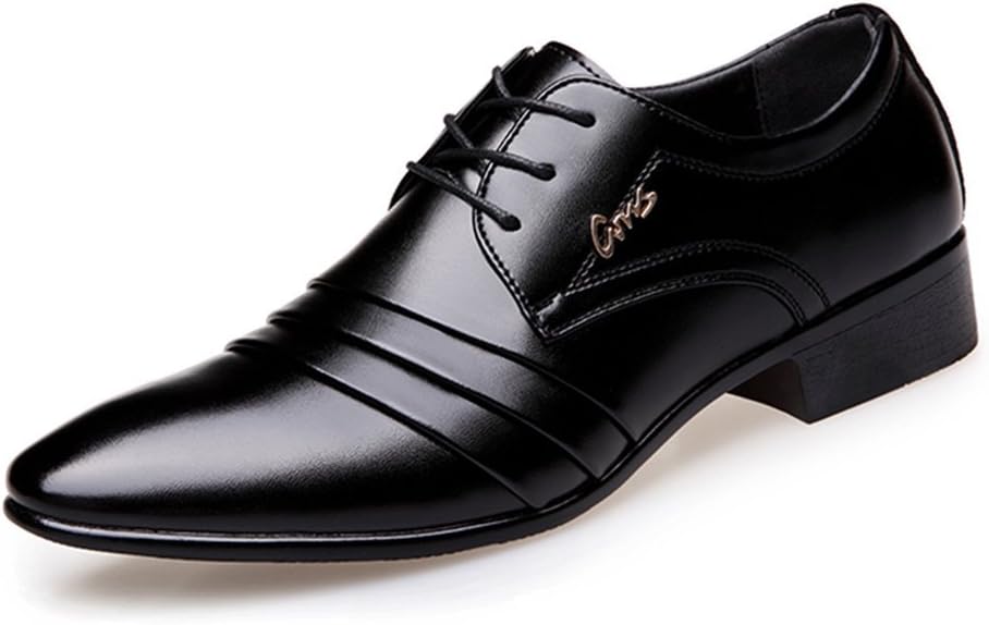 Jjyee Men's Formal Oxford Wedding Tuxedo Shoes Lace up