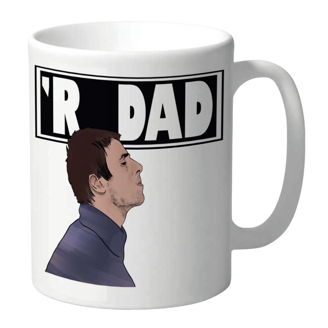 Wanky Candles Funny Dad Britpop Mug for Music Lovers - 'R Dad CMUG169